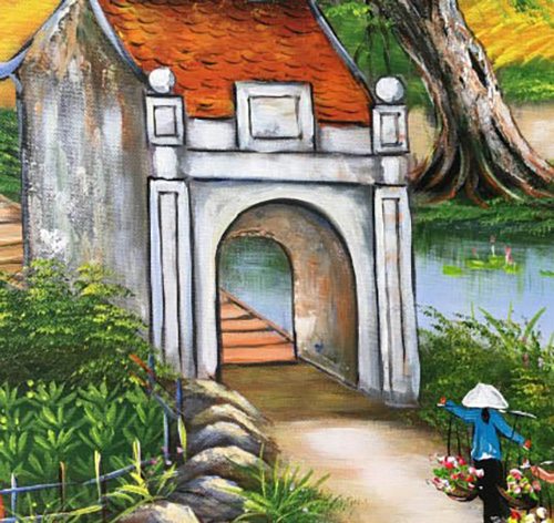 Vẽ cổng làng Việt Nam  YouTube