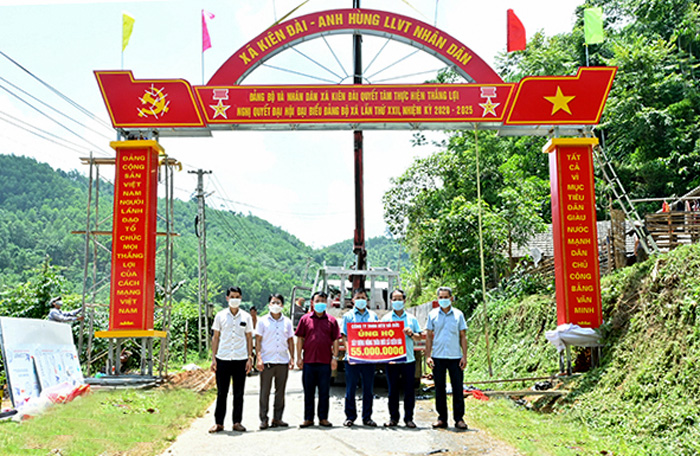 Doanh nghiệp huyện Chiêm Hóa đồng hành xây dựng nông thôn mới